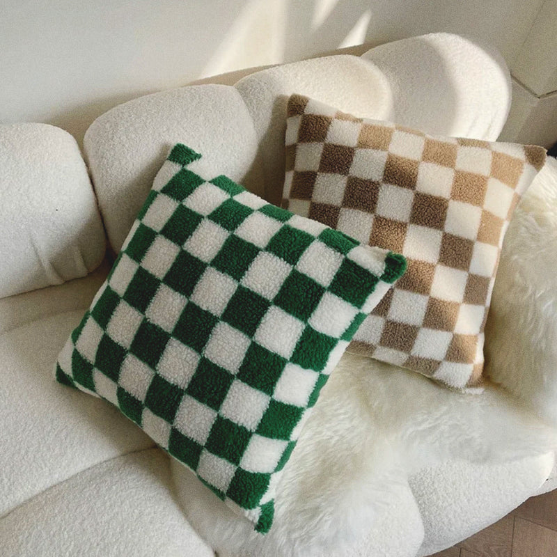 Capa Almofada Xadrez