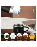 Garrafa Térmica Inox 500ml HESTARE – Kit Premium com 1 ou 3 Xícaras | Mantém Bebidas Quentes e Frias